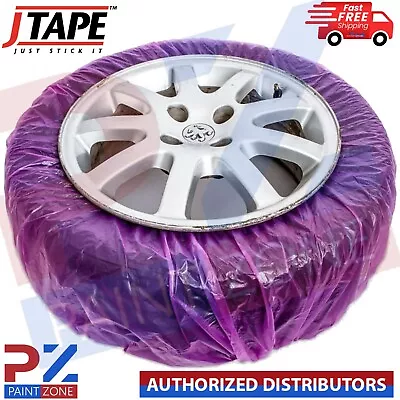 J TAPE MASKING SYSTEM WHEEL FILM ALLOY WHEEL 4 X PAINT ABSORBENT COVERS J TAPE • £12.65