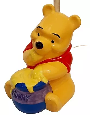 Vintage Disney WINNIE THE POOH Classic Lamp HONEY POT Works *Read • $17.50