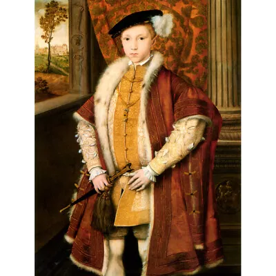 £12.99 • Buy Scrots Portrait Edward Vi Tudor England 1546 Canvas Wall Art Print Poster