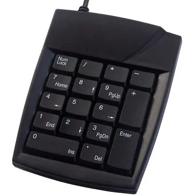 Accuratus ACK-100U Numeric 17 Key Universal USB Black Keypad KYBAC100-00BLK • £9.99