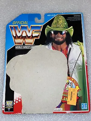 £8.99 • Buy WWE Macho Man Randy Savage   HASBRO WRESTLING FIGURE BACKING CARD WWF ENGLISH