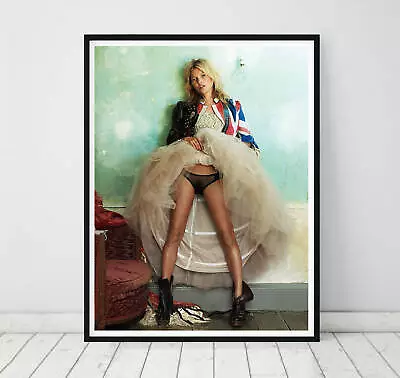 Kate Moss Vintage Retro Celebrities Poster Art Print. A3 A2 A1  • £19.24