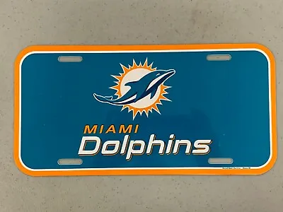Miami Dolphins NFL Football Vibrant Retro Plastic License Plate Wall Decor NEW • $8.95