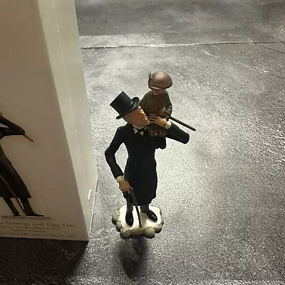 2009 Hallmark  Disney A Christmas Carol Ebenezer Scrooge And Tiny Tim Ornament • $26.24