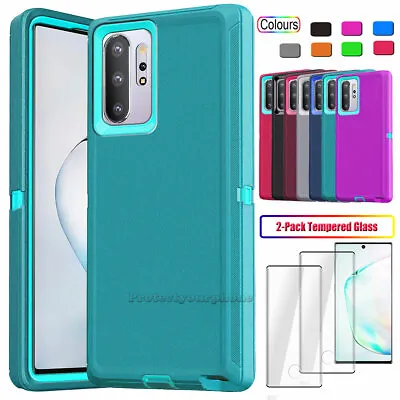 For Samsung Galaxy Note20 10 Plus Note8 9 Case Heavy Duty Cover / Tempered Glass • $10.99
