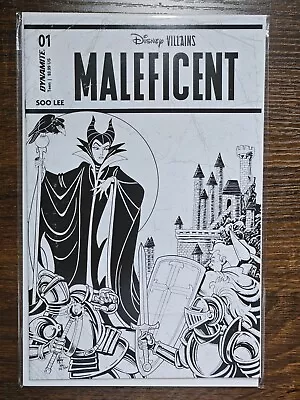 Disney Villains Maleficent #1 NM ~ 2023 Ken Haeser B&W Variant ~ Dynamite Comics • $4.99