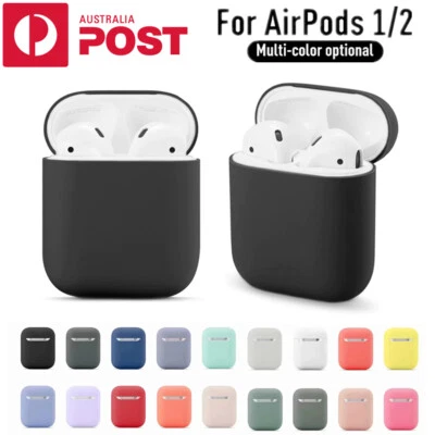 Apple Airpods Silicone Gel Case Shockproof Protective Cover Skin Case Airpod 1 2 • $4.95