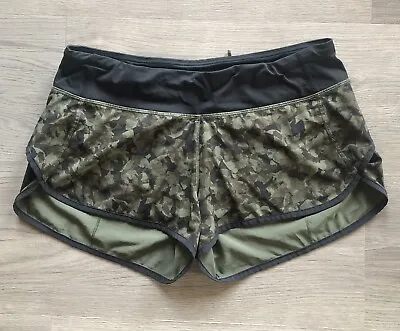 Lululemon Run Speed Shorts 2.5” Size 8 Mystic Jungle • $48