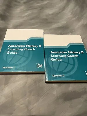 K12 American History B Learning Coach Guide - Semester 1 And 2 Homeschool • $11.49