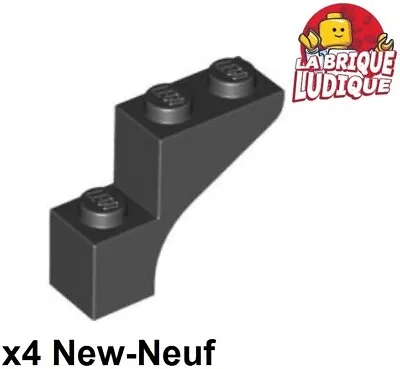 Lego 4x Brick Arche Arch Bow 1x3x2 Black/Black 88292 New • $3.30