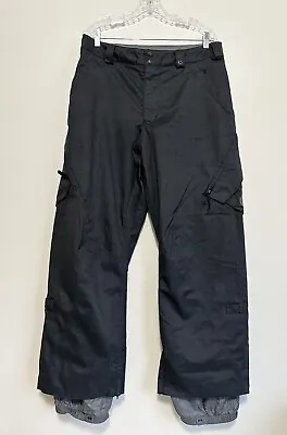 Burton Make Over Snowboard Pants Mens Medium Black Ski Winter Outdoor Pocket • $44.95