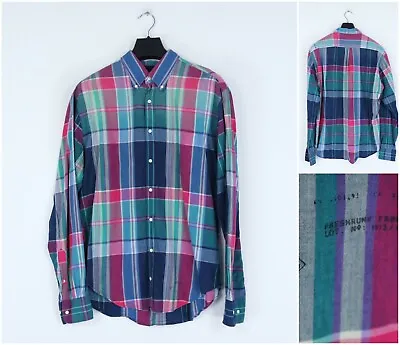 £35.99 • Buy Mens GANT RUGGER Vintage Check Plaid Long Sleeve Collared Shirt SIZE Large