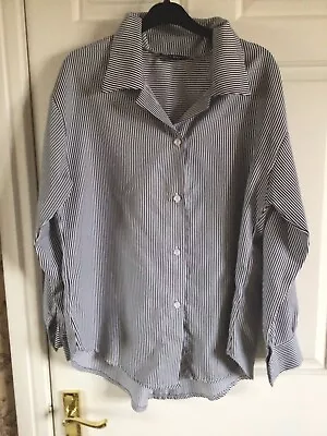 Kurt Muller Pin Striped Shirt Size 14 • £7