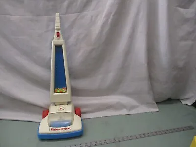 Vintage Fisher Price Magic Vac Vacuum Cleaner Push-Toy Beads Cleaning White Blue • $35.29