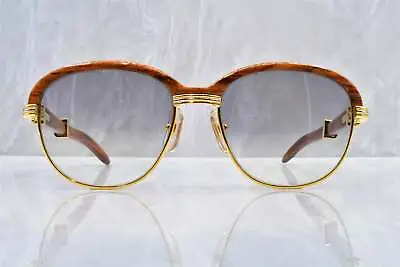 $4499.99 • Buy Cartier Louis Malmaison Vintage Sunglasses C Decor New 54/17 Grey Gradient