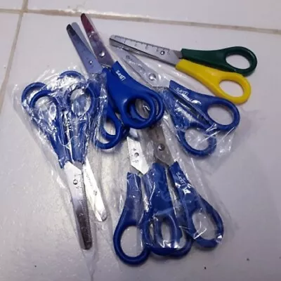 £7.99 • Buy 10 Pair Of Childrens Craft Scissors. Right Handed + 1pr Free Left Handed New 1/1