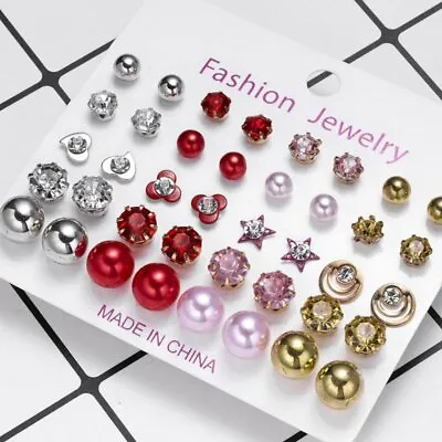 925 Silver Red Tassel Stud Earrings Dangle Wedding Fashion Jewelry Women • $2.33