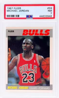 1987-88 Fleer Michael Jordan #59 PSA 7 • $285