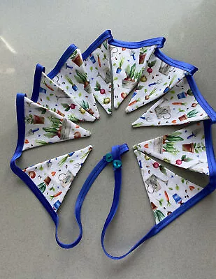 Vegetable / Garden MINI MINI Theme Bunting. 1.55 Metres. 10 Flags. Hand Made • £10.50