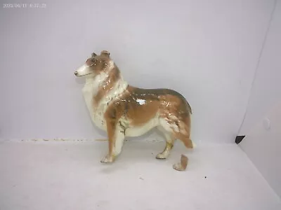 Vintage Hagen Renaker Large Collie Dog Golden Lady - Damaged • $15.53