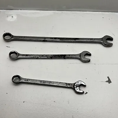 MAC Tools Cl 14L CL16L C 3  1/2  Long 12-Point Combination Wrenches 3 Pc Set • $34.25