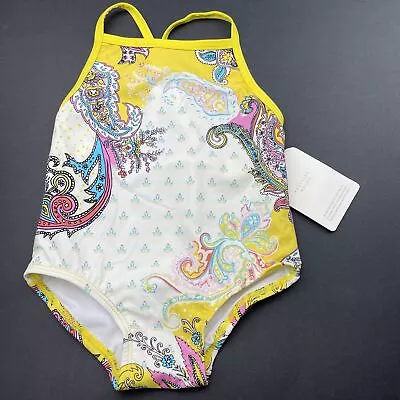Girls Size 0 Country Road Paisley Print Swim One-piece NEW • $14.25