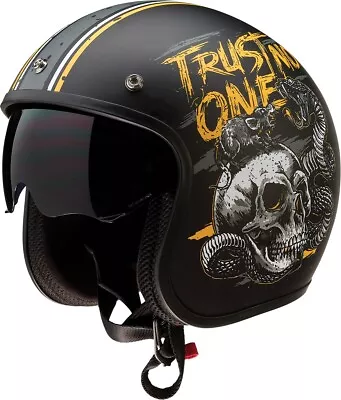 Saturn Trust Black/Yellow Helmet LG Z1R 0104-2855 • $66.95