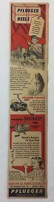 1956 PFLUEGER Freespeed And Skilkast Reels Ad - Ask Your Dad • $11.32