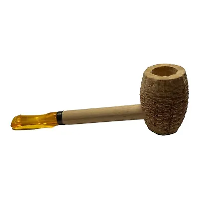 Corn Cob Tobacco Pipe Gold Stem Estate Pipe Never Had A Fire.   C2.25 • $11.99