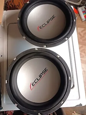 TWO Eclipse 12 Inch 750W Car Subwoofer Speakers Subwoofers SW4200 4 Ohms • $190