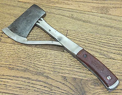 1898 MARBLE'S GLADSTONE MI THIRD MODEL No. 2 SAFETY AXE W/GUARD-ANTIQUE TOOL • $279