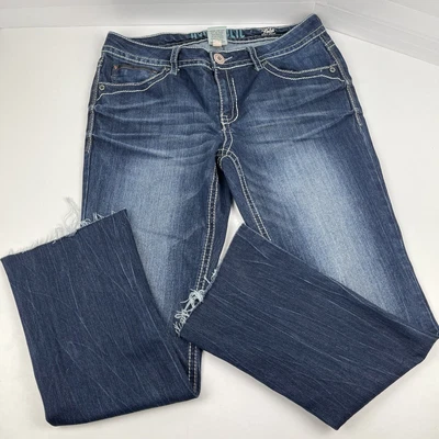$30 • Buy Hydraulic Women Jeans Lola Slim Boot Cut Down On The Bottom Size 13/14