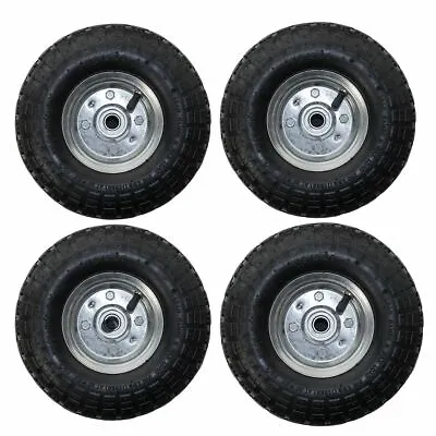 4 Pack 10  Replacement Spare Wheel Tyre 4.10/3.50-4 Garden Tool Cart Sackbarrow • £24.95