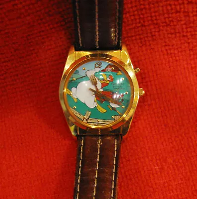 Vintage Musical Foghorn Leghorn & Henery Hawk Watch - Working Plays The Tune • $42.99