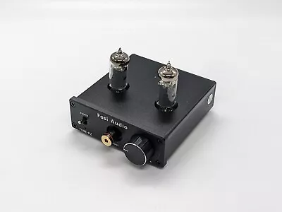 Fosi Audio P2 Headphone Amplifier Vacuum Tube Headphones Amp Mini Hifi READ • £39.99