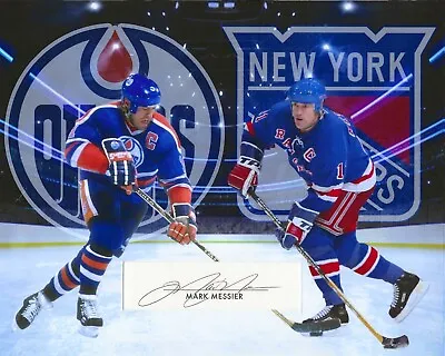 Mark Messier Signed 8x10 Photo Autograph Rangers Oilers NHL HOF BECKETT COA A2 • $139.50