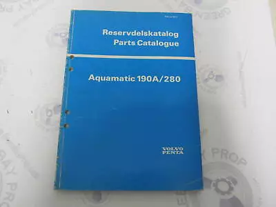 3271 Volvo Penta Parts Catalog Aquamatic 190A/280 1976 • $20.95