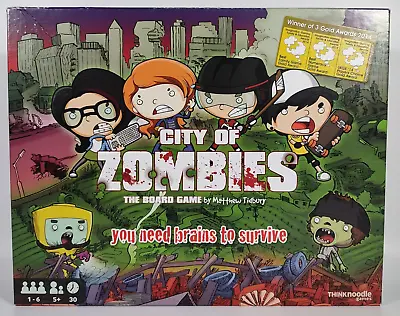 City Of Zombies Board Game By Matthew Tidbury 100% Complete Thinknoodle Games • £16.99