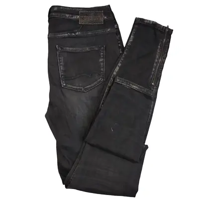 Maison Scotch Black Jeans With Leg Zip W30  L32  Womens • £9.99