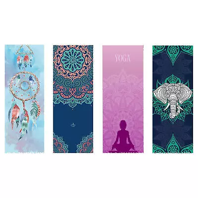 Yoga Blanket Mat Dry Non-slip Travel Beach Towel Wicking Sweat Absorbent Towel • £28.55