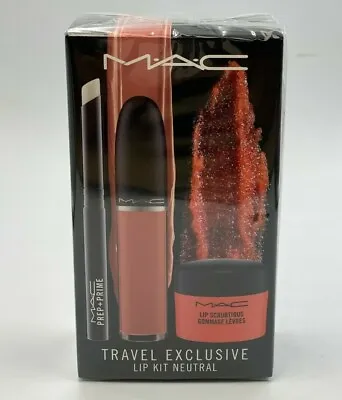 MAC Travel Exclusive Lip Kit Neutral 3 Piece Set [New In Box] *Rare* + FREE Ship • $24.89