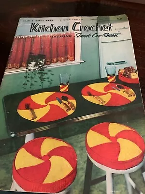 KITCHEN CROCHET Pattern Coats Clarks Book No 304 ~ Vintage ©1954 • $5.89