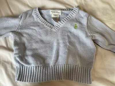 Ralph Lauren Baby Jumper Blue 3m • £2