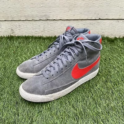 £16.16 • Buy Nike Blazer Grey Suede Mid Top GS Womens Trainers Size UK 5.5 EUR 38.5