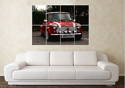 Large Austin Rover MIni John Cooper Modified Car Wall Poster Art Picture Print • £6.49