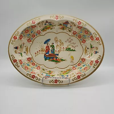 Vintage Daher Decorated Ware Oval Bowl Tray Made In England • $24.67