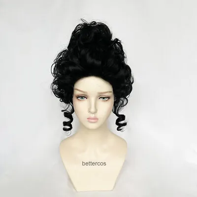 Marie Antoinette Cosplay Wig Princess Medium Curly Heat Resistant Hair Wigs • $18.50