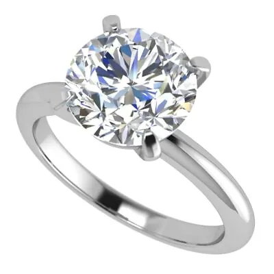 VOGUE 4 Prong Solitaire Engagement Wedding Ring Round Brilliant Cut • $27.95