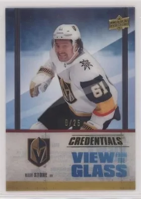 2021-22 Ud Credentials View Glass Gold Spectrum Acetate Mark Stone /25 Knights • $35.99