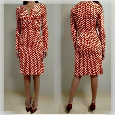 AUTH RARE Vintage VALENTINO Polka Dot Red Dress 6 (XS) • $444